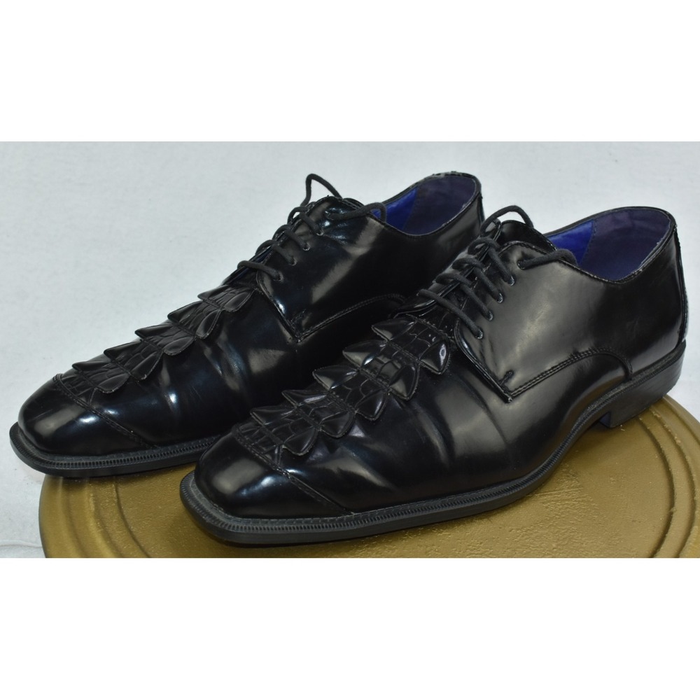 Roberto Chillini Status Men's Dress Shoes Size 10 Black Oxford